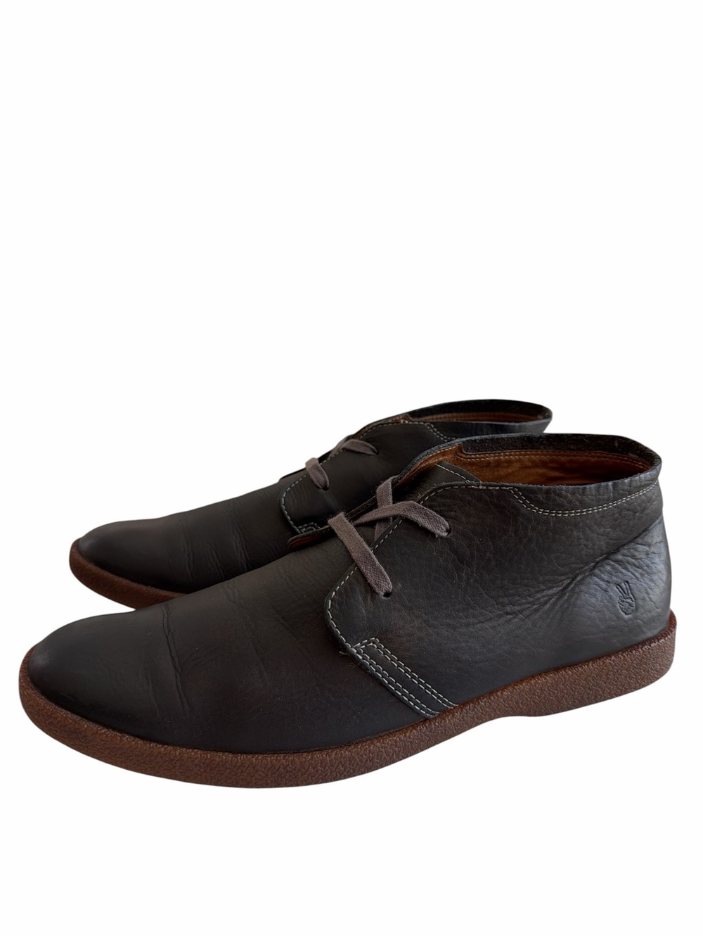 John Varvatos Men's Dark Green Leather Chukka Shoes Size 10M